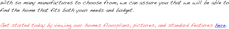 With so many manufactures to